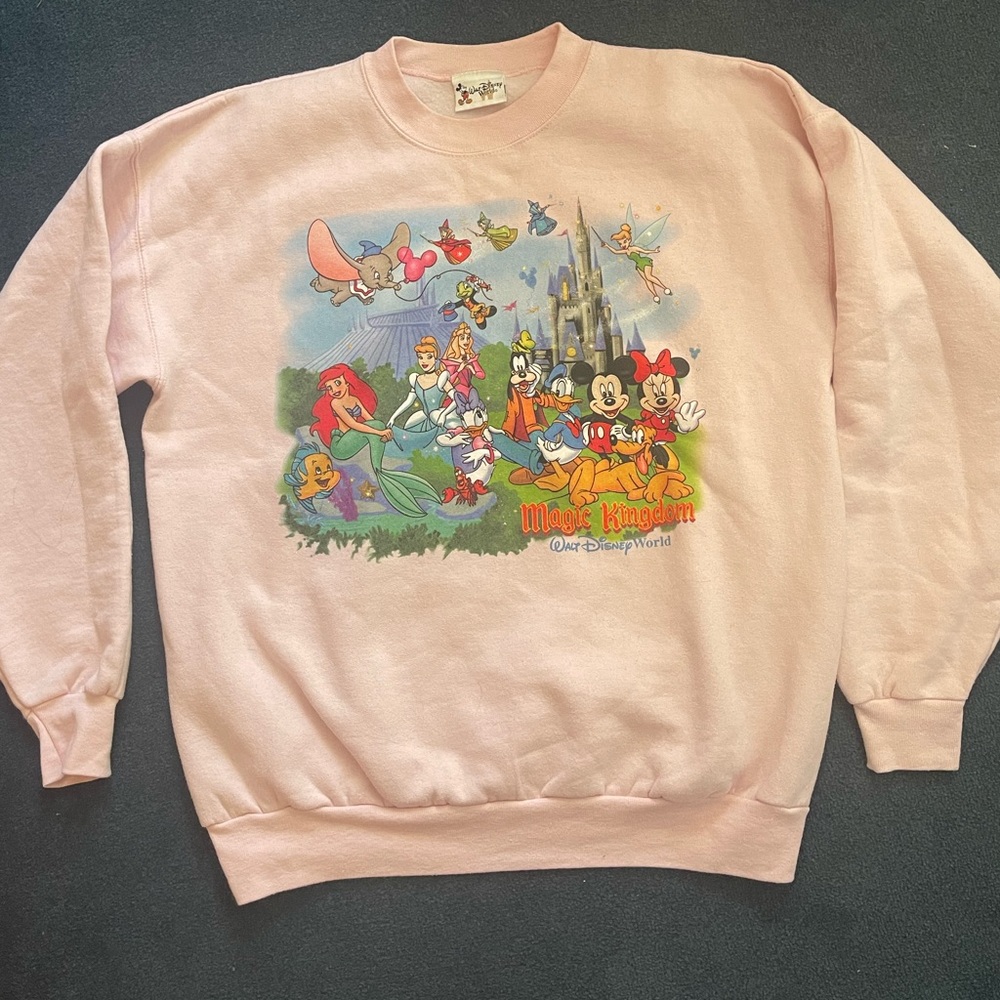 Vintage Walt Disney World Magic Kingdom Crewneck - L